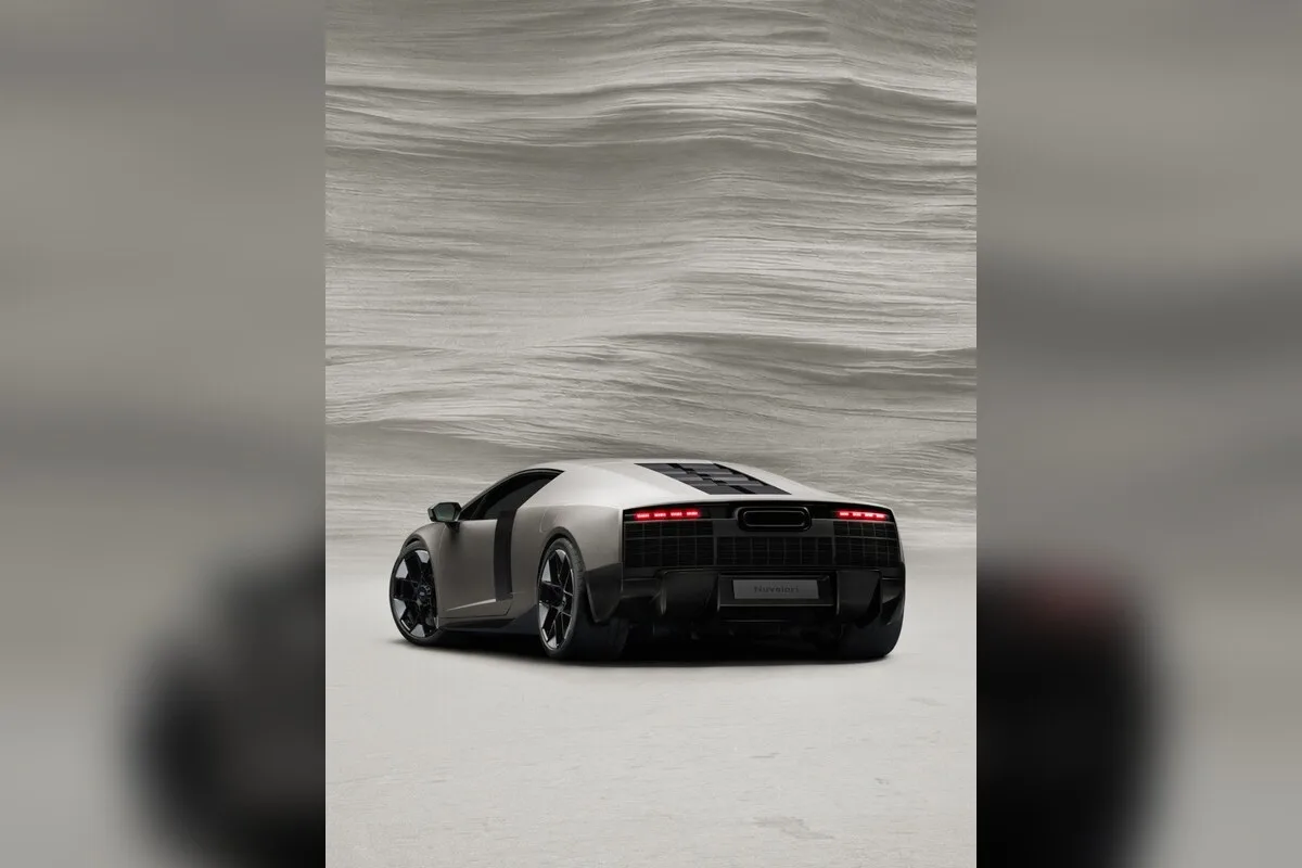 Audi Nuvolari hypercar rear three-quarter view in a light studio