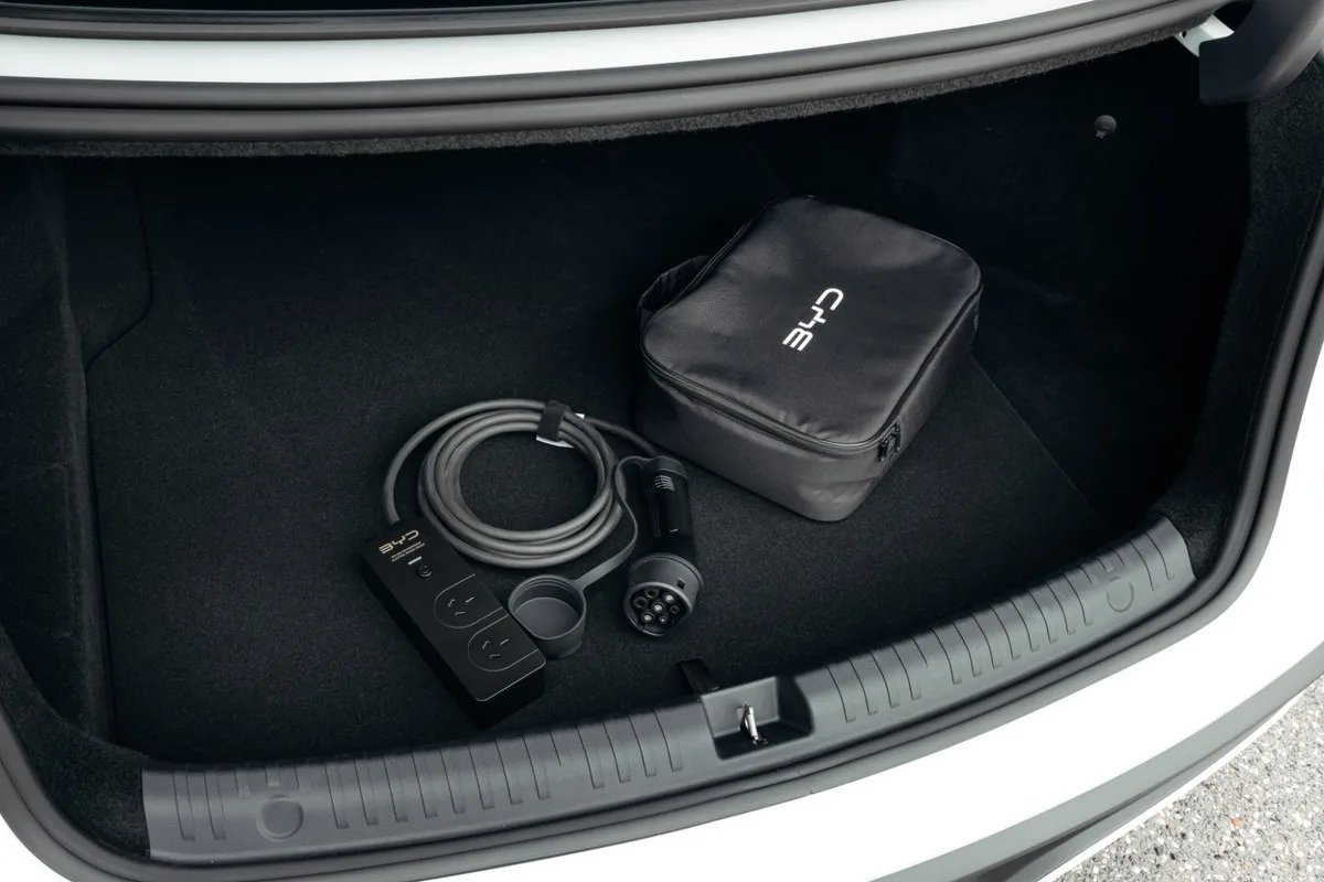 BYD Seal 6 Sedan boot with the charging cable