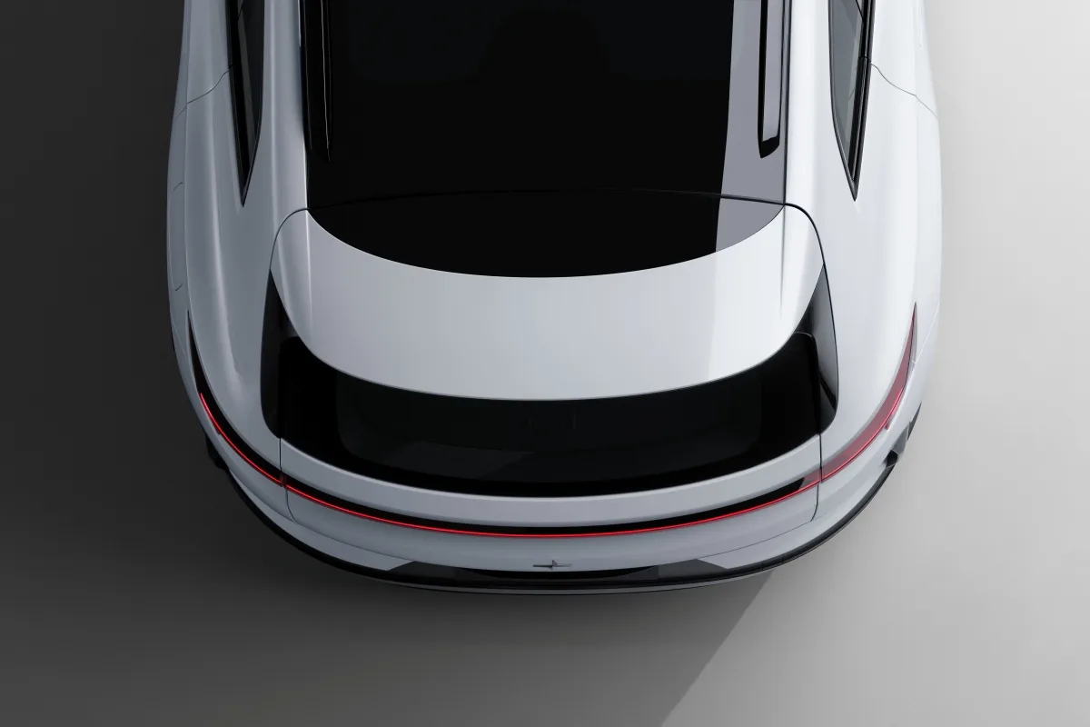 Polestar 4 SUV rear from above