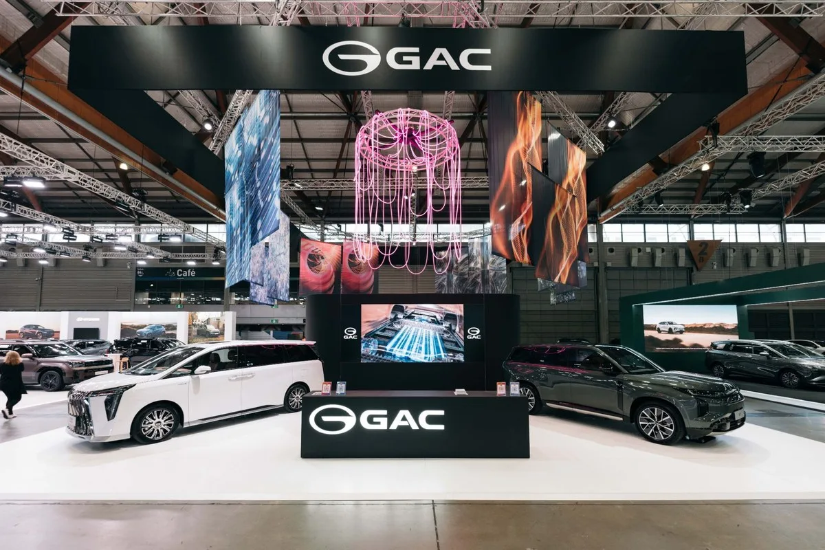 GAC M8 PHEV and GAC S7 on the GAC stand at Everything Electric Sydney