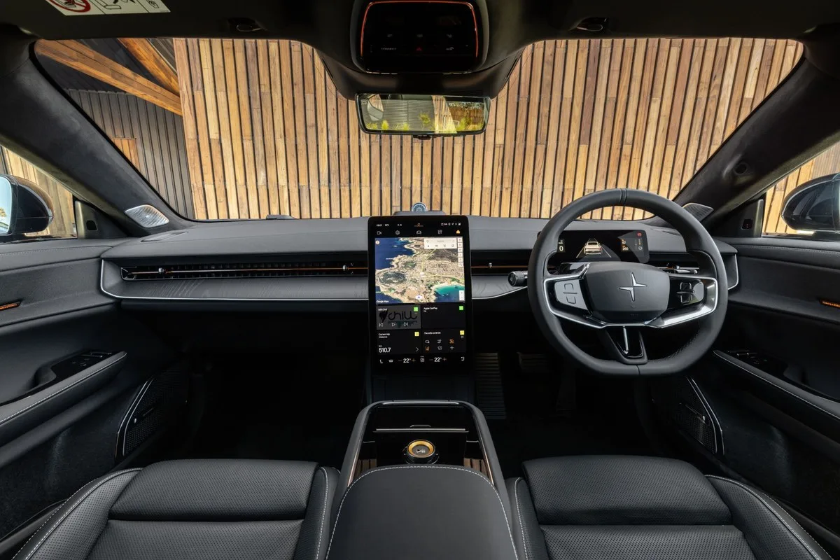 Polestar 5 Performance dashboard and centre screen