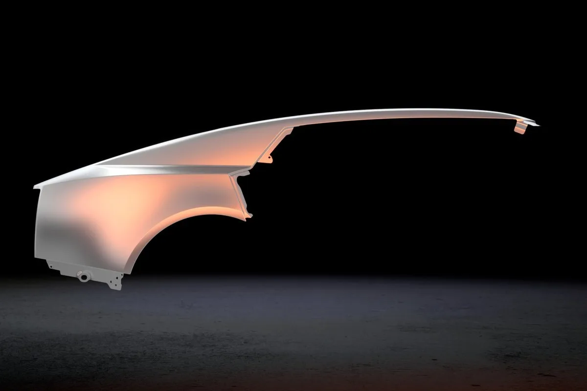 Jaguar Type 01 aluminium bodyside panel