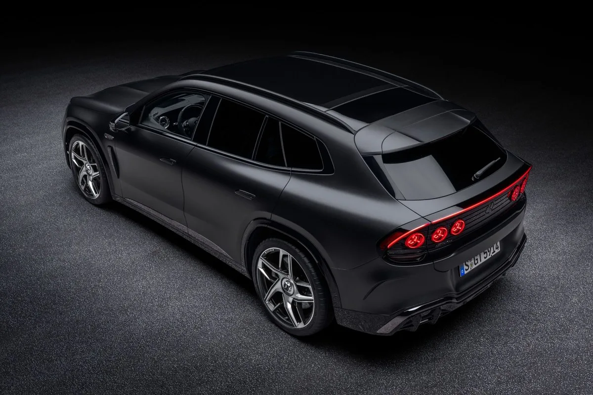 Mercedes-AMG GT SUV rear with six round tail-lights